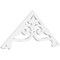 Ekena Millwork Pitch Finley Architectural Grade PVC Gable Pediment, 36"W x 15"H x 1"P (10/12) GPP036X015X100FIN - alternate 1
